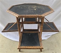 Vintage Rattan Asian Styled 6 tier table