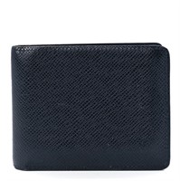Louis Vuitton Navy Calfskin Leather Taiga Wallet