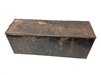 Painted Metal Storage Box w/Compartments