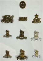 Lot Of 10 Various Military Badges