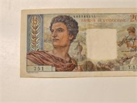 1963 Tahiti Banque de L Indochine 20 Francs.Ta1a