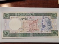 1990 Syria 100 Syrian Pounds,Queen Zenobia,UNC.Sy3