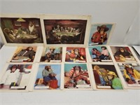 Vintage picture lot Poker Dogs and Monkeys