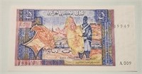 ALGERIA RARE 5 Dinars(1-11-1970)P.126 UNC.Al14