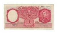 Argentina Nota 10 Peso 1961 Replacement Note.RA2