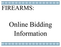 Firearms: Online Bidding Information