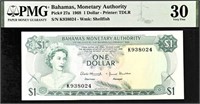 Bahamas $1 1968 Pick# 27a  PMG 30 Very Fine . BZ2