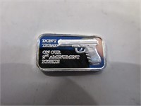 1 gram bar of .999 fine silver