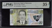 Botswana,10 Pula 2018 ,Polymer PMG35.BoEv