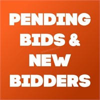 Pending Bids and NEW BIDDERS!