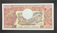 Cameroun 500 Francs 1983 (P15d) UNC ,CM3