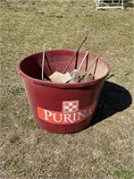 PURINA BUCKET WITH NUT, BOLTS, SCREWS AND MORE