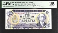 Canada $10 BC-49c-i 1971 PMG 25.C10AC