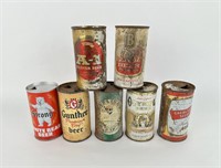 Collection of Flat Top Beer Cans