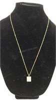 Gold Necklace stamped 925 Italy w/ Pendant