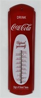 Coca Cola Metal Thermometer