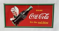 1990 Coca Cola Porcelain Sign Andy Rooney
