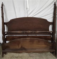 Vintage Mahogany Bed with Rails