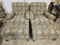 Pair of upholstered Edward Ferrell chairs