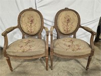 Pair of Louis Xvi Styled Armchairs