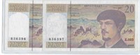 FRANCE PK 151 1992-X 2 Consecutives,est.$45.FR3