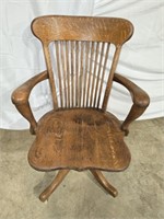 Nice Antique Oak Office Chair