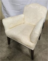 Beautiful Vintage White upholstered chair