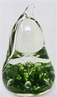 Vtg Wheatonware Art Glass Pear Paperweight