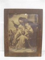 15.5"x 19.5" Framed Religious Print