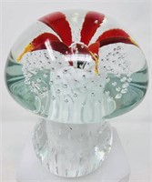Wheaton Village Art Glass Mushroom Paperweight