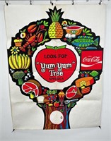 1970s Coca Cola Yum Yum Tree Giant Store Poster