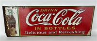 1931 Coca Cola Tin Tacker Sign NOS