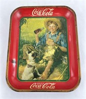 1931 Coca Cola Rockwell Boy Tray