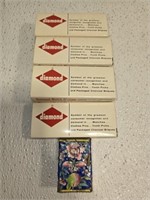 Lot of vintage diamond matches in box