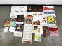 Collection Of 1970s Coca Cola Calendars