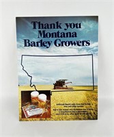 1979 Montana Barley Growers Budweiser Sign