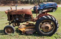 Antique Tractor with Mower Attachment