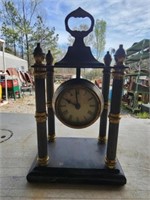 Vintage metal desk clock