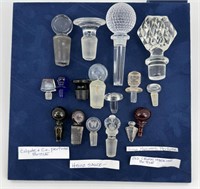 Collection Of Antique Ground Glass Stoppers