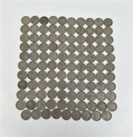 Large Group of Buffalo Nickels