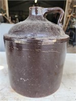 Vintage dark brown ceramic jug