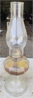 Vintage glass kerosene lamp