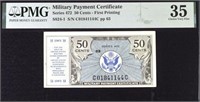 Military Payment Certificate 50c PMG 35 VF.MP50CZ