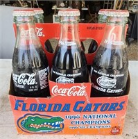 1996 Florida gators memorabilia coca cola six pack