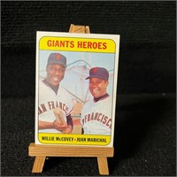 RARE HI# 69 TOPPS GIANTS HEROES MCCOVEY/MARICHAL