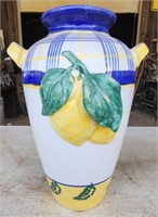 Lemon themed vase