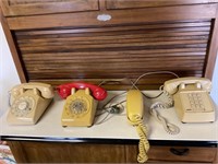 ASSORTED EARLY PHONE-2 ARE ROTARY DIAL
