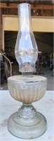 Large glass kerosene lamp AS IS