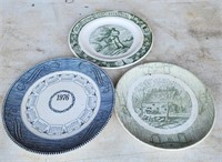 Lot of 3 vintage decorative plates