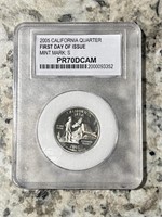 2005S CALIFORNIA FIRST DAY OF ISSUE QUARTER
